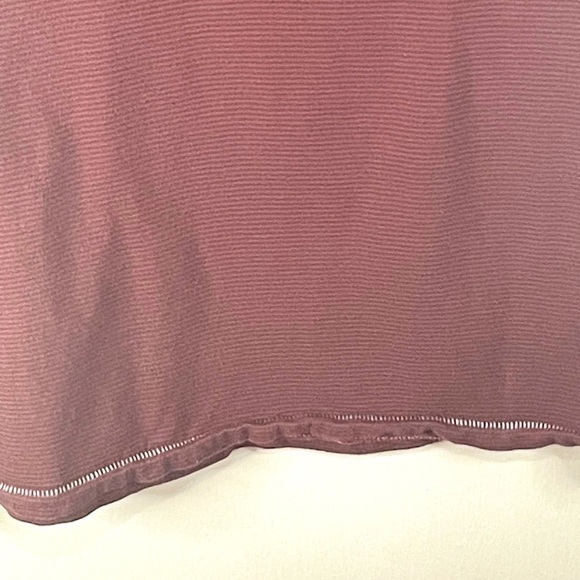 John Varvatos Maroon and Grey Striped Collared Short Sleeve Size Small - Picture 11 of 12